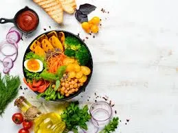 Notebook and produce for meal planning